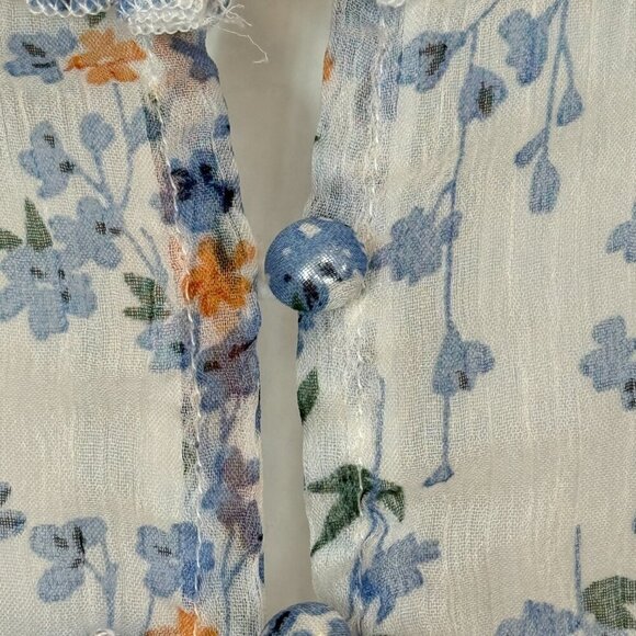 Selfie Leslie Blue Floral Long Sleeve Dress - Picture 10 of 14